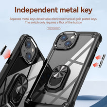 Load image into Gallery viewer, TPU + PC Lens Protection Phone Case with Ring Holder, For iPhone 11, For iPhone 11 Pro, For iPhone 11 Pro Max, For iPhone XS / X, For iPhone XS Max, For iPhone XR, For iPhone 12 / 12 Pro, For iPhone 12 Pro Max
