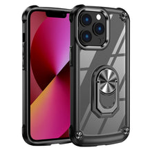 Load image into Gallery viewer, TPU + PC Lens Protection Phone Case with Ring Holder, For iPhone 11, For iPhone 11 Pro, For iPhone 11 Pro Max, For iPhone XS / X, For iPhone XS Max, For iPhone XR, For iPhone 12 / 12 Pro, For iPhone 12 Pro Max