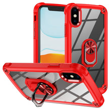 Load image into Gallery viewer, TPU + PC Lens Protection Phone Case with Ring Holder, For iPhone 11, For iPhone 11 Pro, For iPhone 11 Pro Max, For iPhone XS / X, For iPhone XS Max, For iPhone XR, For iPhone 12 / 12 Pro, For iPhone 12 Pro Max