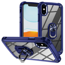 Load image into Gallery viewer, TPU + PC Lens Protection Phone Case with Ring Holder, For iPhone 11, For iPhone 11 Pro, For iPhone 11 Pro Max, For iPhone XS / X, For iPhone XS Max, For iPhone XR, For iPhone 12 / 12 Pro, For iPhone 12 Pro Max