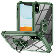 Load image into Gallery viewer, TPU + PC Lens Protection Phone Case with Ring Holder, For iPhone 11, For iPhone 11 Pro, For iPhone 11 Pro Max, For iPhone XS / X, For iPhone XS Max, For iPhone XR, For iPhone 12 / 12 Pro, For iPhone 12 Pro Max