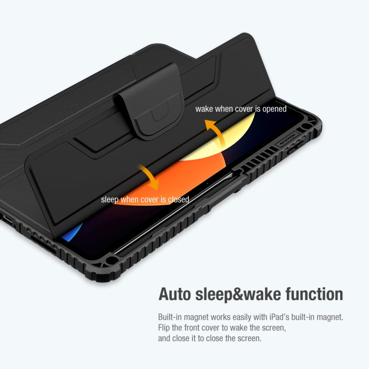 NILLKIN Bumper Pro Leather Tablet Case with Pen Slot & Sleep / Wake-up Function, For Xiaomi Pad 5 Pro