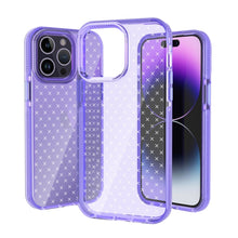 Load image into Gallery viewer, Grid Pattern Transparent TPU Phone Case, For iPhone 14, For iPhone 14 Plus, For iPhone 14 Pro, For iPhone 14 Pro Max