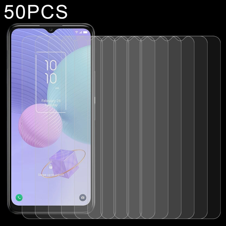 50pcs 0.26mm 9H 2.5D Tempered Glass Film, For Honor 80 / 80 SE(50 PCS), For Honor 80 Pro(50 PCS), For Cricket Debut Smart (50 PCS), For TCL 405 (50 PCS), For Sharp Rouvo V (50 PCS)