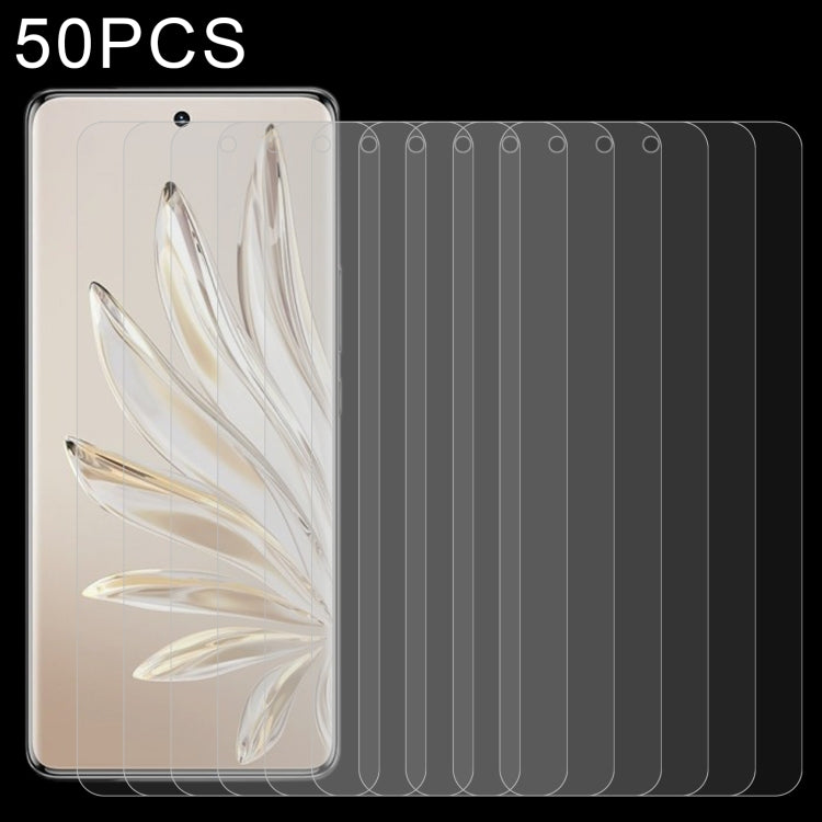 50pcs 0.26mm 9H 2.5D Tempered Glass Film, For Honor 80 / 80 SE(50 PCS), For Honor 80 Pro(50 PCS), For Cricket Debut Smart (50 PCS), For TCL 405 (50 PCS), For Sharp Rouvo V (50 PCS)