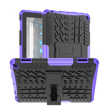 Load image into Gallery viewer, Tire Texture TPU + PC Tablet Case with Holder, For iPad 10th Gen 10.9 2022, For Amazon Kindle Fire HD 8 2022