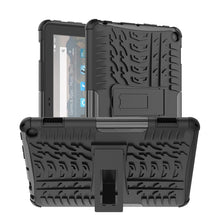Load image into Gallery viewer, Tire Texture TPU + PC Tablet Case with Holder, For iPad 10th Gen 10.9 2022, For Amazon Kindle Fire HD 8 2022