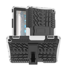 Load image into Gallery viewer, Tire Texture TPU + PC Tablet Case with Holder, For iPad 10th Gen 10.9 2022, For Amazon Kindle Fire HD 8 2022