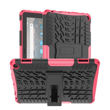 Load image into Gallery viewer, Tire Texture TPU + PC Tablet Case with Holder, For iPad 10th Gen 10.9 2022, For Amazon Kindle Fire HD 8 2022