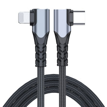 Load image into Gallery viewer, ADC-009 20W USB-C/Type-C to 8 Pin Double Elbow Data Cable, 0.4m, 1m, 2m