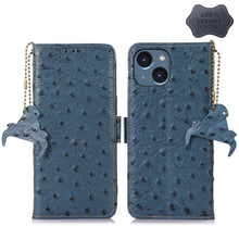 Load image into Gallery viewer, Ostrich Pattern Genuine Leather RFID Phone Case, For iPhone 15 Pro Max, For iPhone 15 Pro, For iPhone 15 Plus, For iPhone 15, For iPhone 14 Plus, For iPhone 14, For iPhone 14 Pro, For iPhone 14 Pro Max