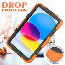 Load image into Gallery viewer, Rugged Silicone Hard PC Tablet Case with Holder, For iPad 10th Gen 10.9 2022