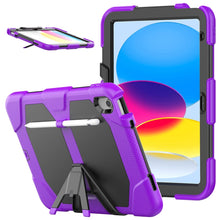 Load image into Gallery viewer, Rugged Silicone Hard PC Tablet Case with Holder, For iPad 10th Gen 10.9 2022