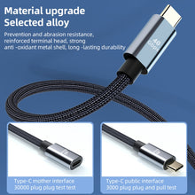Load image into Gallery viewer, USB4.0 40Gbps Type-C Male to Female Extension Cable, 0.3m, 0.5m, 0.8m, 1m