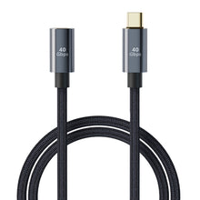 Load image into Gallery viewer, USB4.0 40Gbps Type-C Male to Female Extension Cable, 0.3m, 0.5m, 0.8m, 1m