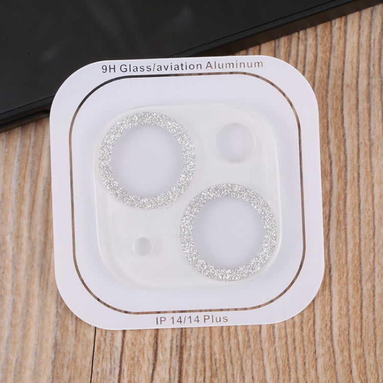 Tempered Glass Glitter CD Texture Back Camera Film, For iPhone 14 / 14 Plus (1 PC), For iPhone 14 Pro Max / 14 Pro (1 PC)