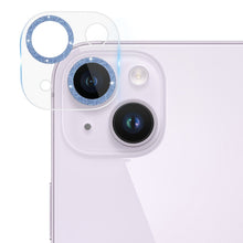 Load image into Gallery viewer, Tempered Glass Glitter CD Texture Back Camera Film, For iPhone 14 / 14 Plus (1 PC), For iPhone 14 Pro Max / 14 Pro (1 PC)