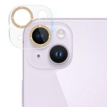 Load image into Gallery viewer, Tempered Glass Glitter CD Texture Back Camera Film, For iPhone 14 / 14 Plus (1 PC), For iPhone 14 Pro Max / 14 Pro (1 PC)