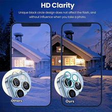 Load image into Gallery viewer, Tempered Glass Glitter CD Texture Back Camera Film, For iPhone 14 / 14 Plus (1 PC), For iPhone 14 Pro Max / 14 Pro (1 PC)