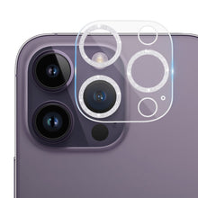 Load image into Gallery viewer, Tempered Glass Glitter CD Texture Back Camera Film, For iPhone 14 / 14 Plus (1 PC), For iPhone 14 Pro Max / 14 Pro (1 PC)