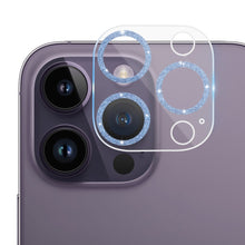 Load image into Gallery viewer, Tempered Glass Glitter CD Texture Back Camera Film, For iPhone 14 / 14 Plus (1 PC), For iPhone 14 Pro Max / 14 Pro (1 PC)