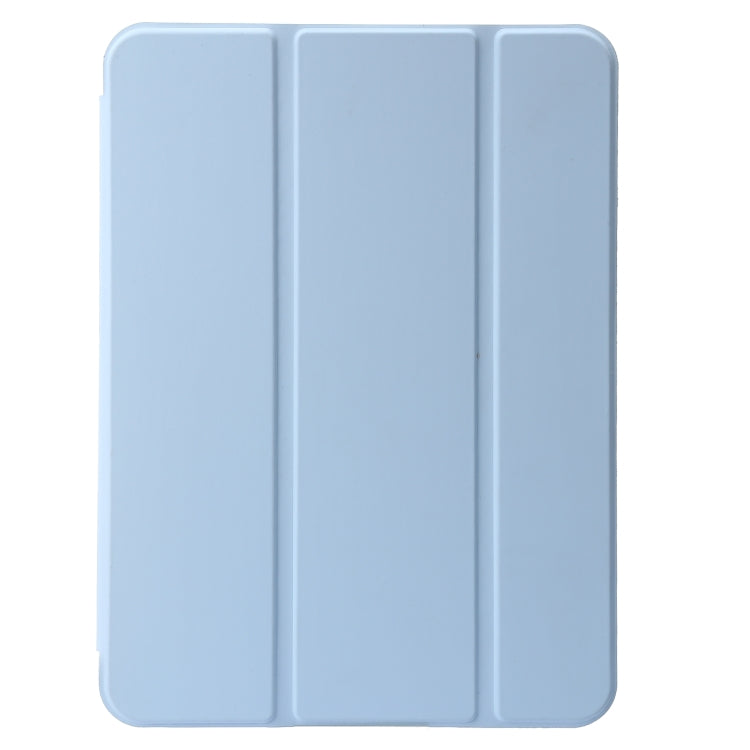 Three-folding Holder Honeycomb Silicone + PU Smart Leather Tablet Case, For iPad 10th Gen 10.9 2022
