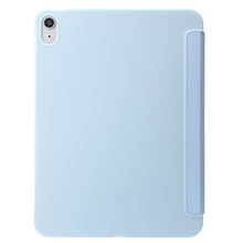 Load image into Gallery viewer, Three-folding Holder Honeycomb Silicone + PU Smart Leather Tablet Case, For iPad 10th Gen 10.9 2022