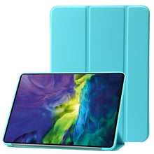 Load image into Gallery viewer, Three-folding Holder Honeycomb Silicone + PU Smart Leather Tablet Case, For iPad 10th Gen 10.9 2022
