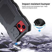 Load image into Gallery viewer, Camshield Tri-poof Metal Phone Case with Holder, For iPhone 14, For iPhone 14 Plus, For iPhone 14 Pro