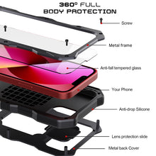 Load image into Gallery viewer, Camshield Tri-poof Metal Phone Case with Holder, For iPhone 14, For iPhone 14 Plus, For iPhone 14 Pro