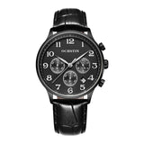 Multifunctional Quartz Men Leather Watch