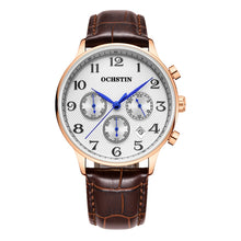 Load image into Gallery viewer, Multifunctional Quartz Men Leather Watch