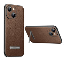 Load image into Gallery viewer, SULADA Famous Artisan Series Litchi Leather PC + TPU Phone Case, For iPhone 14, For iPhone 14 Plus, For iPhone 14 Pro, For iPhone 14 Pro Max
