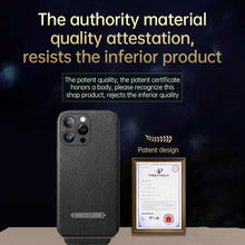 Load image into Gallery viewer, SULADA Famous Artisan Series Litchi Leather PC + TPU Phone Case, For iPhone 14, For iPhone 14 Plus, For iPhone 14 Pro, For iPhone 14 Pro Max