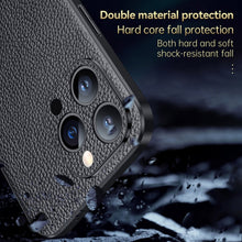 Load image into Gallery viewer, SULADA Famous Artisan Series Litchi Leather PC + TPU Phone Case, For iPhone 14, For iPhone 14 Plus, For iPhone 14 Pro, For iPhone 14 Pro Max