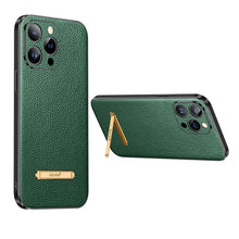 Load image into Gallery viewer, SULADA Famous Artisan Series Litchi Leather PC + TPU Phone Case, For iPhone 14, For iPhone 14 Plus, For iPhone 14 Pro, For iPhone 14 Pro Max