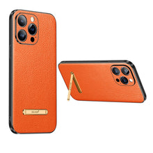 Load image into Gallery viewer, SULADA Famous Artisan Series Litchi Leather PC + TPU Phone Case, For iPhone 14, For iPhone 14 Plus, For iPhone 14 Pro, For iPhone 14 Pro Max