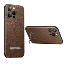 Load image into Gallery viewer, SULADA Famous Artisan Series Litchi Leather PC + TPU Phone Case, For iPhone 14, For iPhone 14 Plus, For iPhone 14 Pro, For iPhone 14 Pro Max