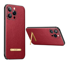 Load image into Gallery viewer, SULADA Famous Artisan Series Litchi Leather PC + TPU Phone Case, For iPhone 14, For iPhone 14 Plus, For iPhone 14 Pro, For iPhone 14 Pro Max