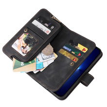 Load image into Gallery viewer, Multifunctional Card Slot Zipper Wallet Flip Leather Phone Case, For iPhone 13 Pro, For iPhone 13 Pro Max, For iPhone 14 Pro Max, For iPhone 14 Pro, For iPhone 14 Plus, For iPhone 14