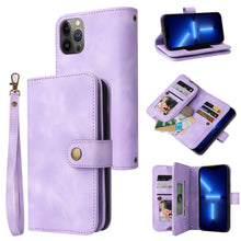 Load image into Gallery viewer, Multifunctional Card Slot Zipper Wallet Flip Leather Phone Case, For iPhone 13 Pro, For iPhone 13 Pro Max, For iPhone 14 Pro Max, For iPhone 14 Pro, For iPhone 14 Plus, For iPhone 14