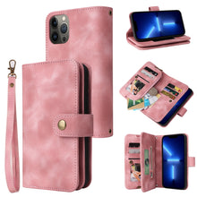 Load image into Gallery viewer, Multifunctional Card Slot Zipper Wallet Flip Leather Phone Case, For iPhone 13 Pro, For iPhone 13 Pro Max, For iPhone 14 Pro Max, For iPhone 14 Pro, For iPhone 14 Plus, For iPhone 14