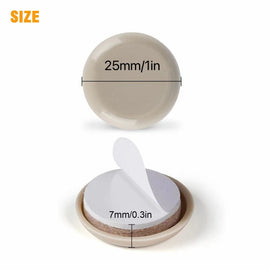 32 in 1 25mm Round Table Chairs Non-slip Foot Mat, 32 in 1 25mm