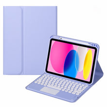 Load image into Gallery viewer, Bluetooth Touch Keyboard Leather Tablet Case, For iPad 10th Gen 10.9 2022