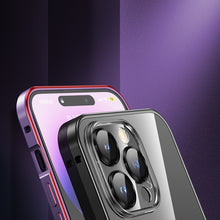 Load image into Gallery viewer, MagSafe Spring Buckle Metal Transparent Phone Case with Lens Protection, For iPhone 12 Pro Max