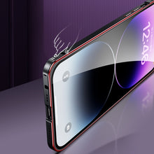 Load image into Gallery viewer, MagSafe Spring Buckle Metal Transparent Phone Case with Lens Protection, For iPhone 12 Pro Max