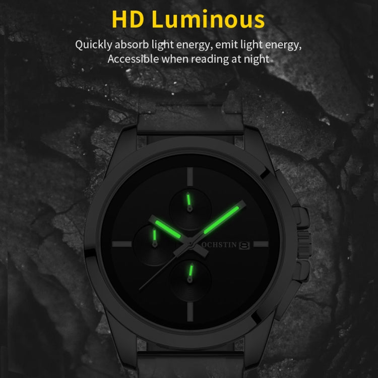 Pilot Series Multifunctional Quartz Steel Band Men Watch