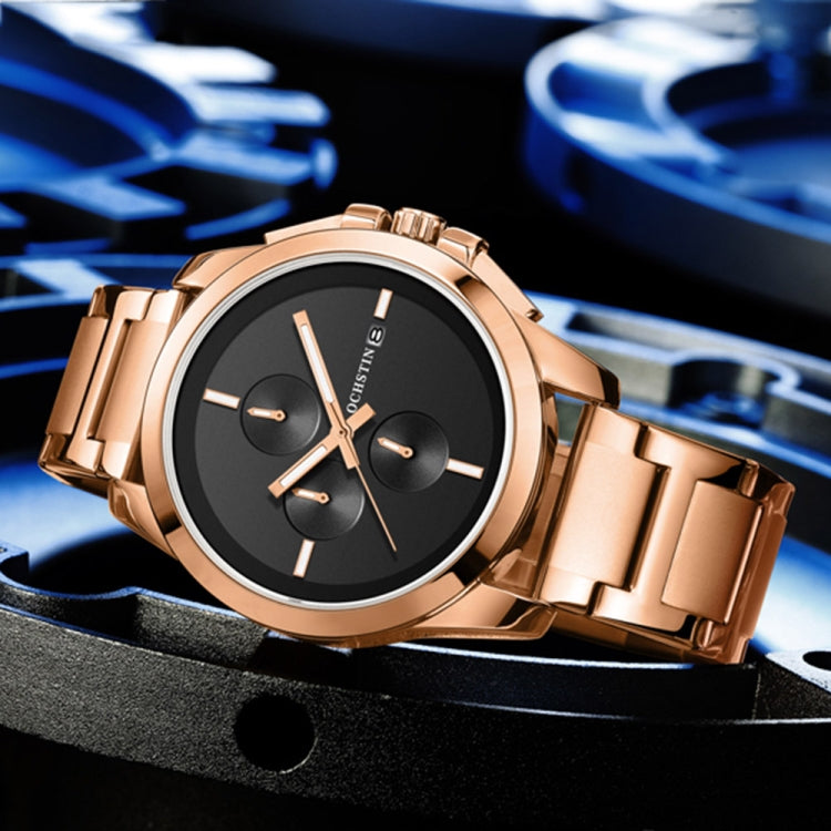 Pilot Series Multifunctional Quartz Steel Band Men Watch