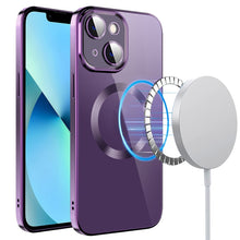 Load image into Gallery viewer, Electroplating MagSafe TPU Phone Case with Lens Film, For iPhone 14, For iPhone 14 Pro, For iPhone 14 Plus, For iPhone 14 Pro Max, For iPhone 13, For iPhone 13 Pro