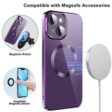 Load image into Gallery viewer, Electroplating MagSafe TPU Phone Case with Lens Film, For iPhone 14, For iPhone 14 Pro, For iPhone 14 Plus, For iPhone 14 Pro Max, For iPhone 13, For iPhone 13 Pro
